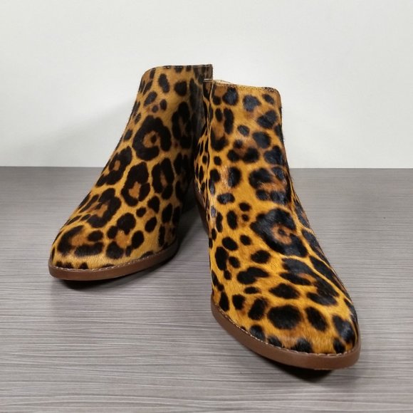 1. STATE Rosita Side Zip Ankle Bootie, Leopard Print, Womens Size 6.5 M / 37 - Picture 4 of 10